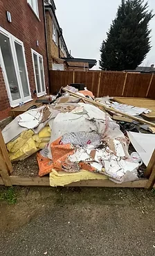Builders waste and rubble ready for GreenCore Waste collection