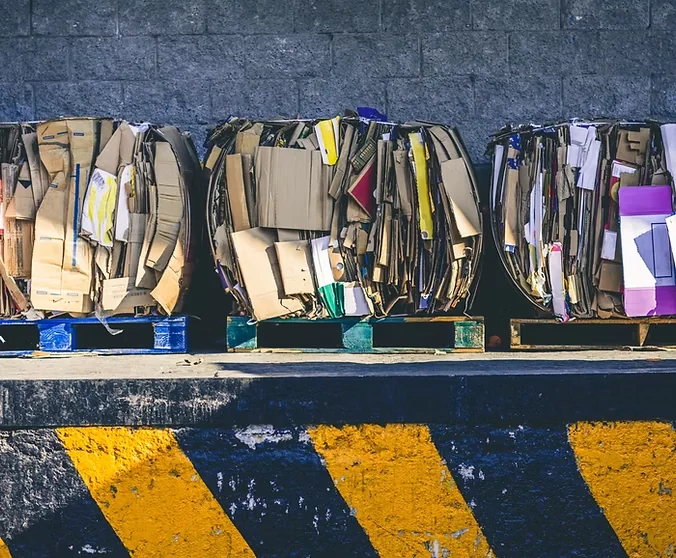 Bagged waste ready for responsible disposal by GreenCore Waste